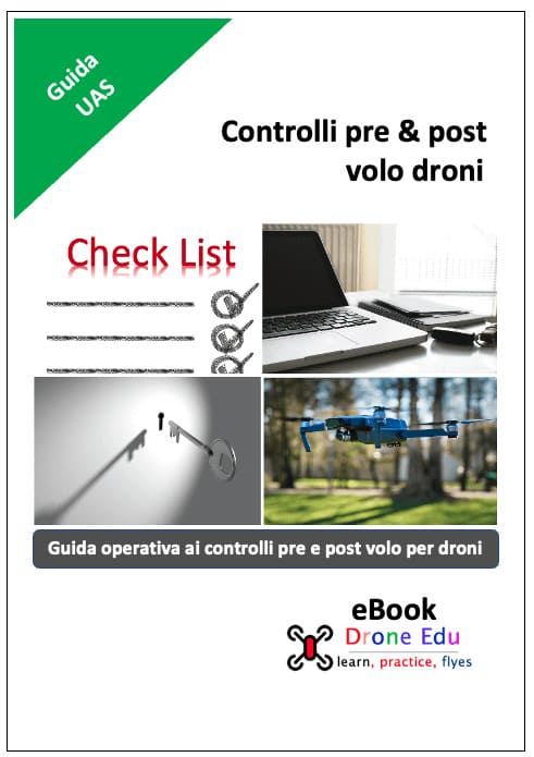Copertina eBook Drone check list pre-post volo - Drone Edu